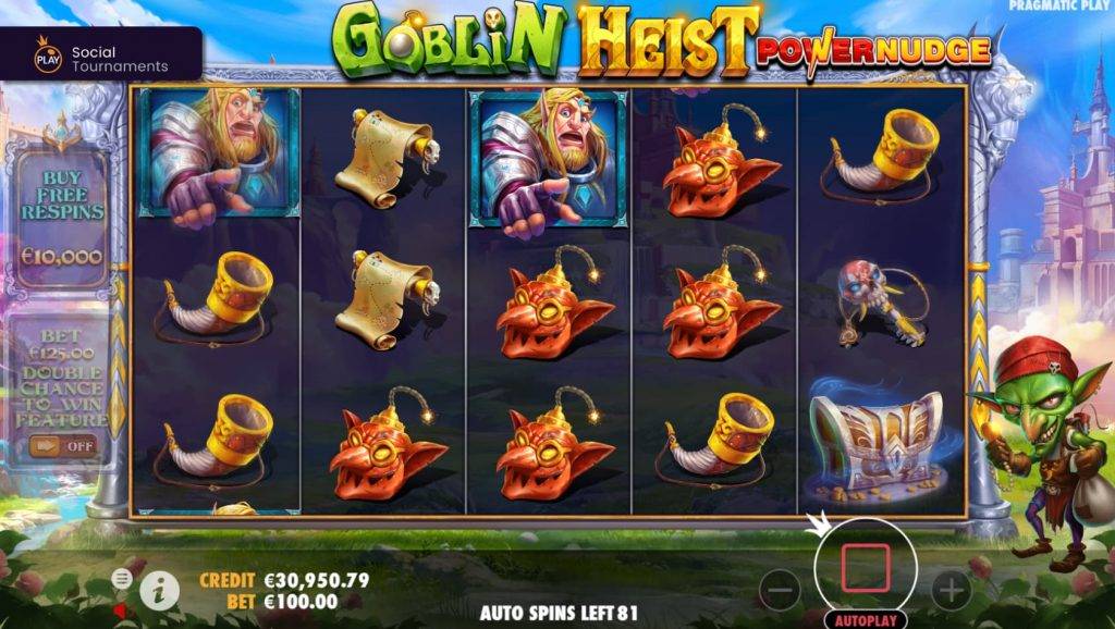 การชนะรางวัลเกมสล็อต Goblin Heist Powernudge