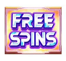 คริปโตโกลด์ สัญลักษณ์ Scatter ที่เป็นคำว่า Free Spins