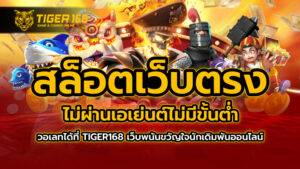 สล็อต เว็บตรงไม่ผ่านเอเย่นต์ไม่มีขั้นต่ำ วอเลท ได้ที่ TIGER168 เว็บพนันขวัญใจนักเดิมพันออนไลน์